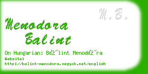 menodora balint business card